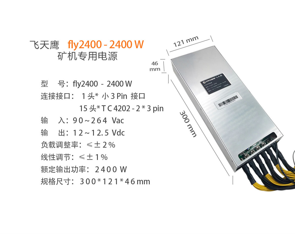 2400W礦機電源